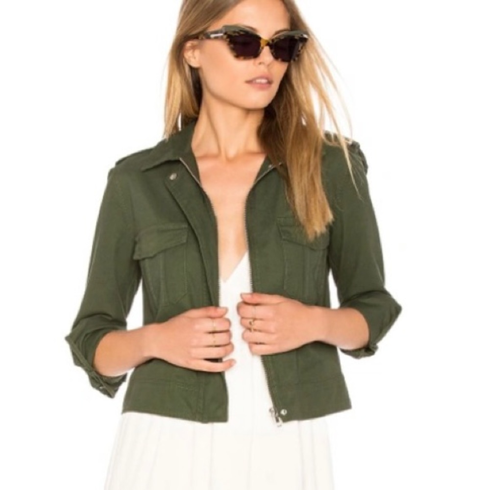 BB Dakota NWOT Maddox Jacket Army Green Small - Picture 2 of 12
